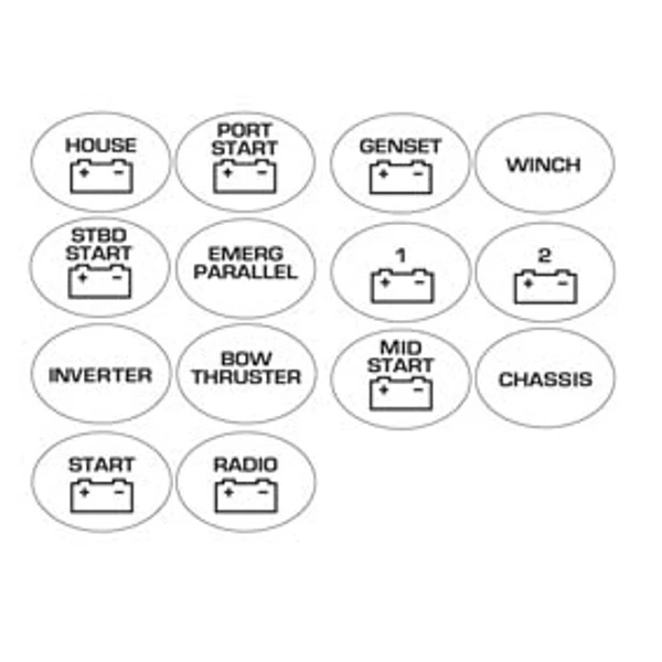 BEP Marine BEP Battery Switch Labels 3 BEP Marine BEP Battery Switch Labels - Image 3