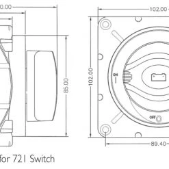 BEP Marine 720 Heavy Duty On/Off Battery Switch 600A