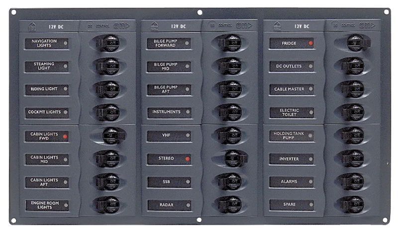BEP Marine 24-Way DC Panel - No Meter 1 BEP Marine 24-Way DC Panel - No Meter