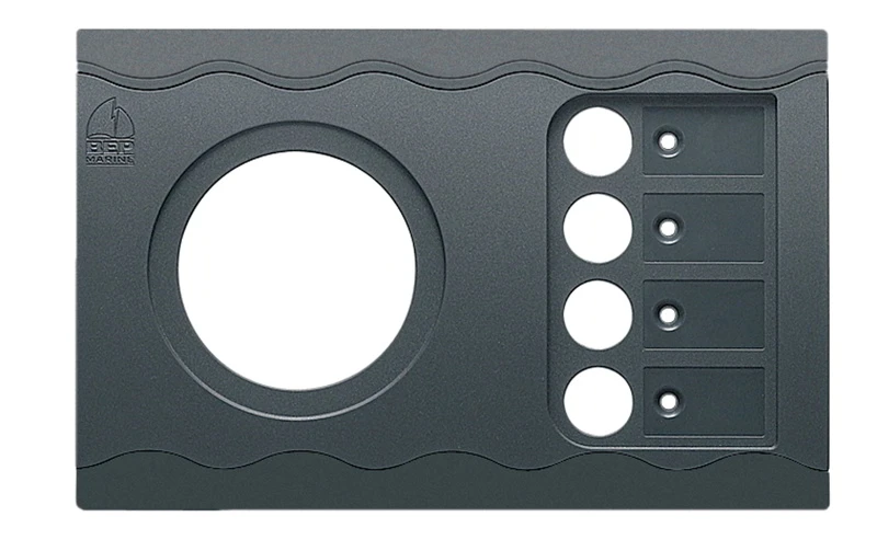 BEP Marine Contour Connect Single Hole/CB Combo Plate 1 BEP Marine Contour Connect Single Hole/CB Combo Plate