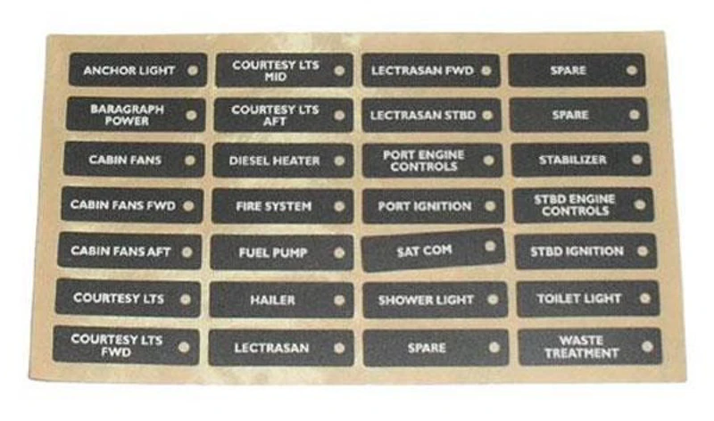 BEP Marine BEP Label Sheet - Set 8 1 BEP Marine BEP Label Sheet - Set 8