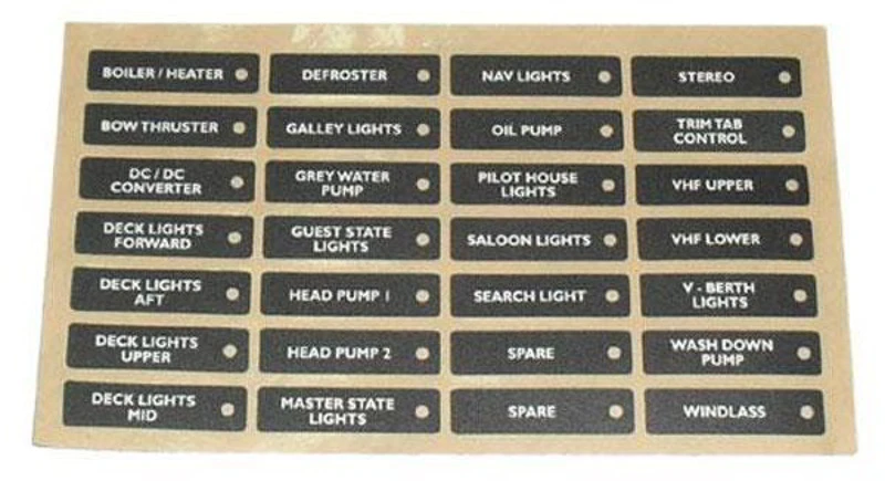 BEP Marine BEP Label Sheet - Set 9 1 BEP Marine BEP Label Sheet - Set 9