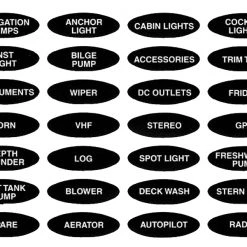 Labels For BEP Marine Splash-Proof Switch Panels